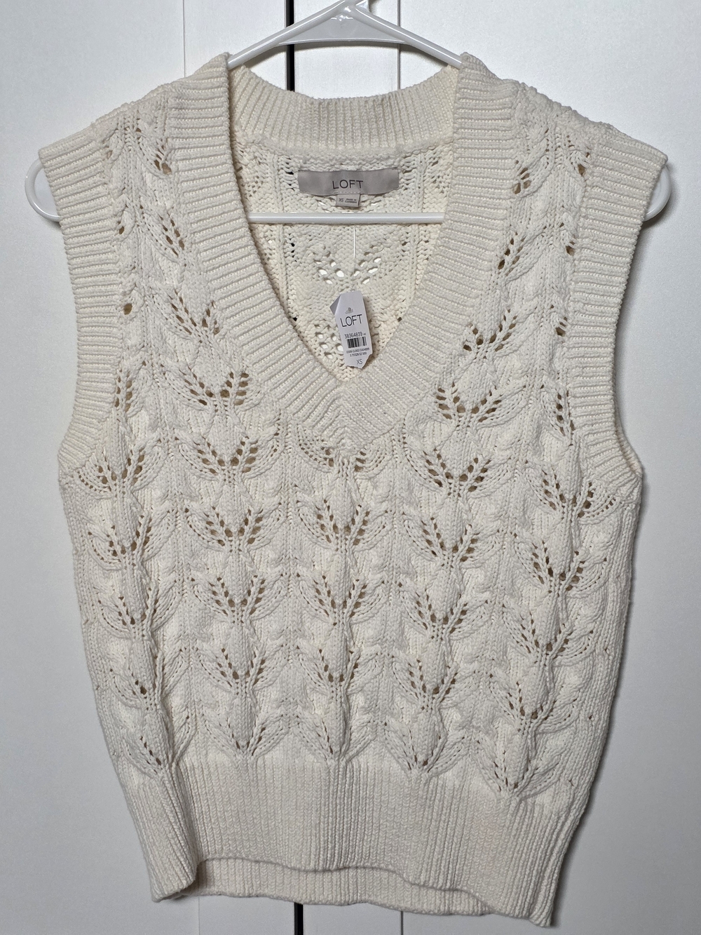 LOFT Cotton Vneck Sleevless Sweater